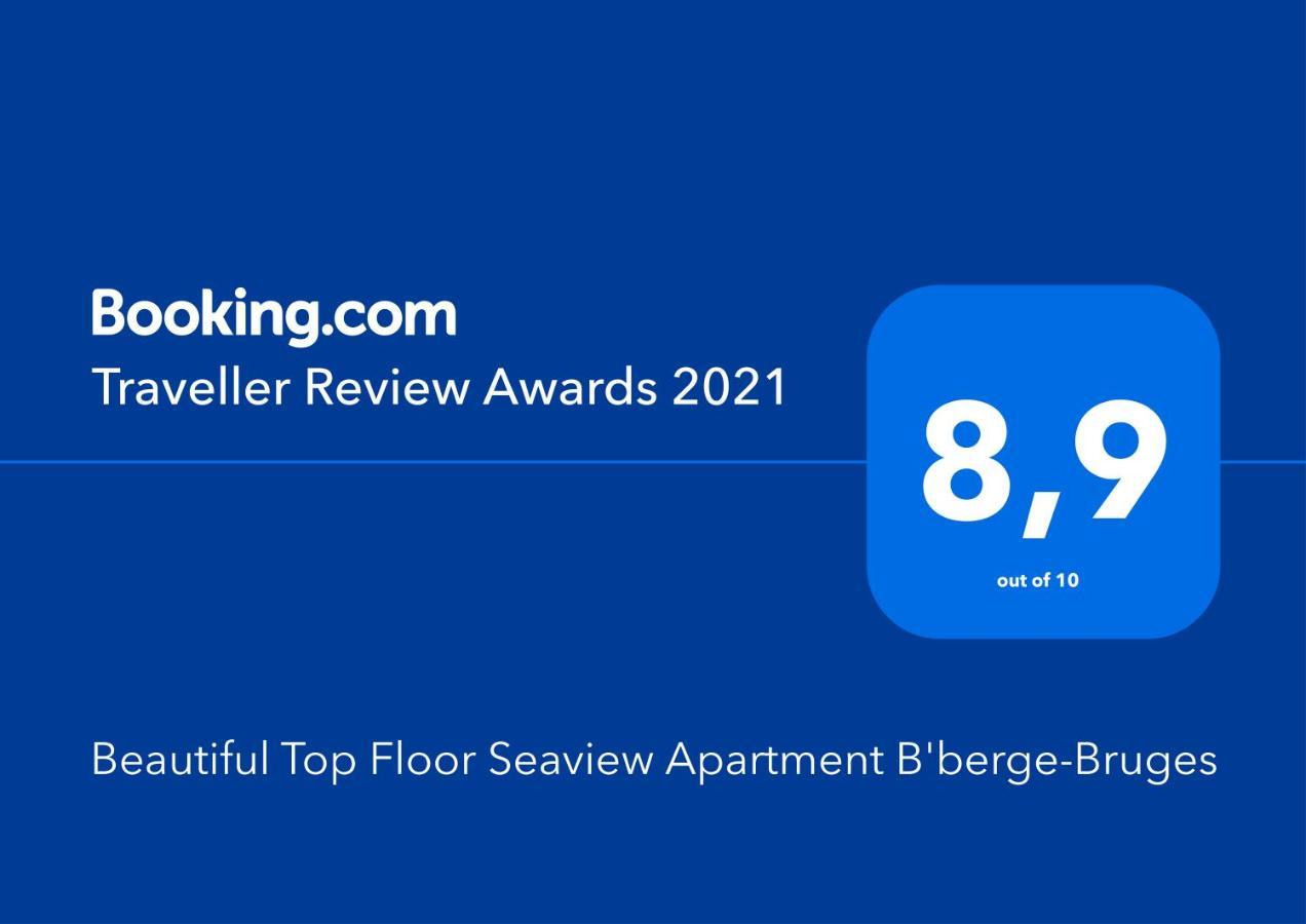Beautiful Top Floor Seaview Studio Apartment B'Berge-Bruges Blankenberge Kültér fotó